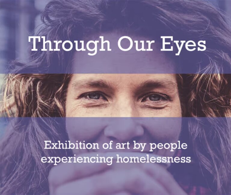 Exhibition of art by people experiencing homelessness