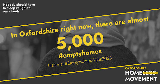 In Oxfordshire there are almost five thousand empty homes